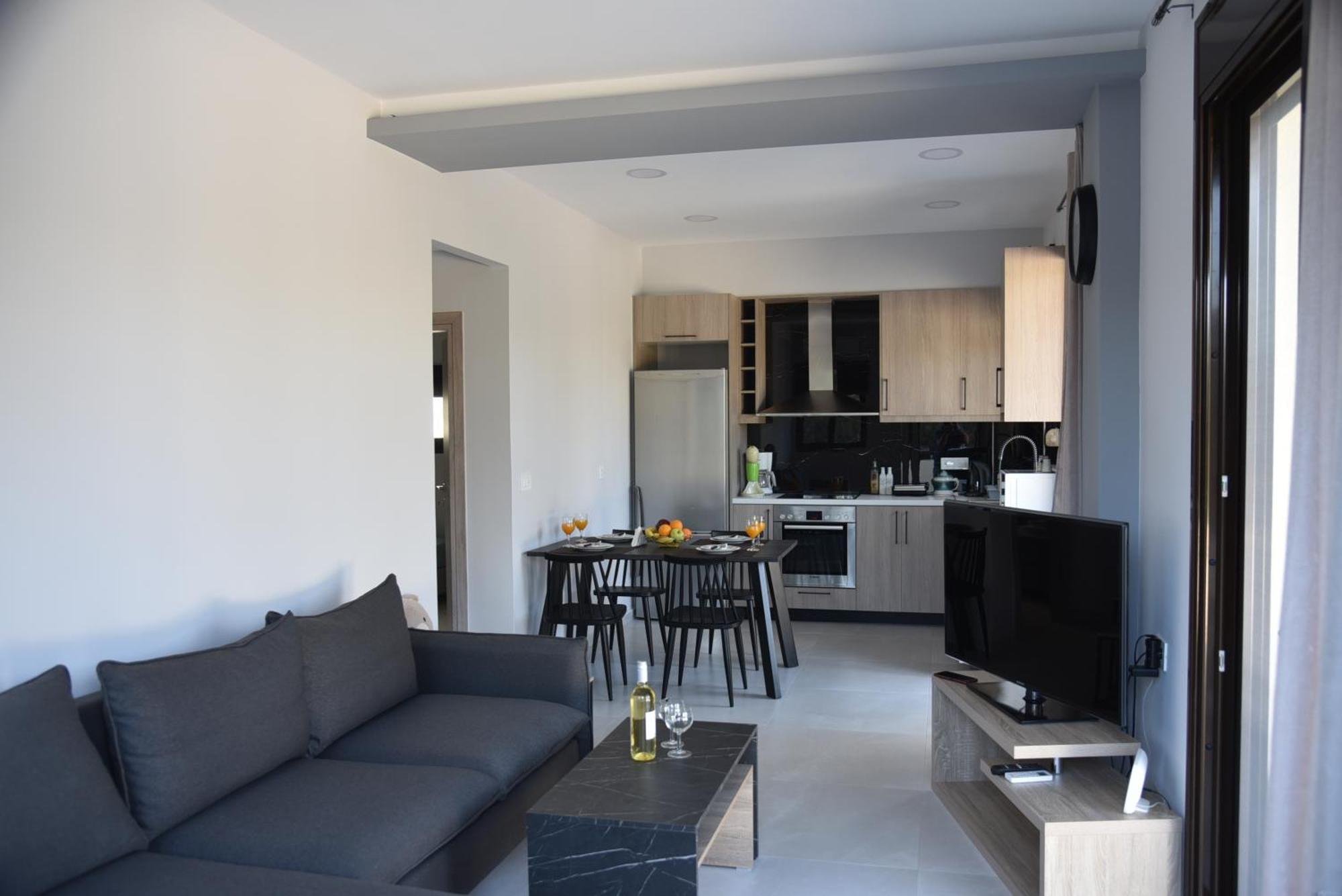 Pirgos Deluxe Apartment - Private Parking 基萨莫斯 外观 照片